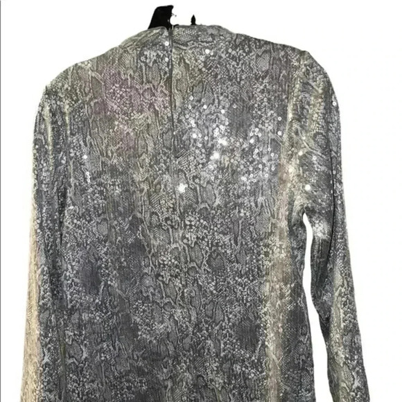 CHICOS Long Sleeve Sequin Top - Picture 4 of 5